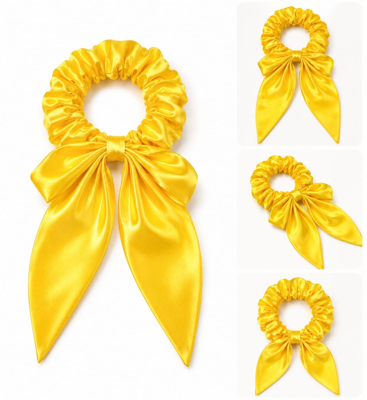 Premium Satin Bunny Scrunchie